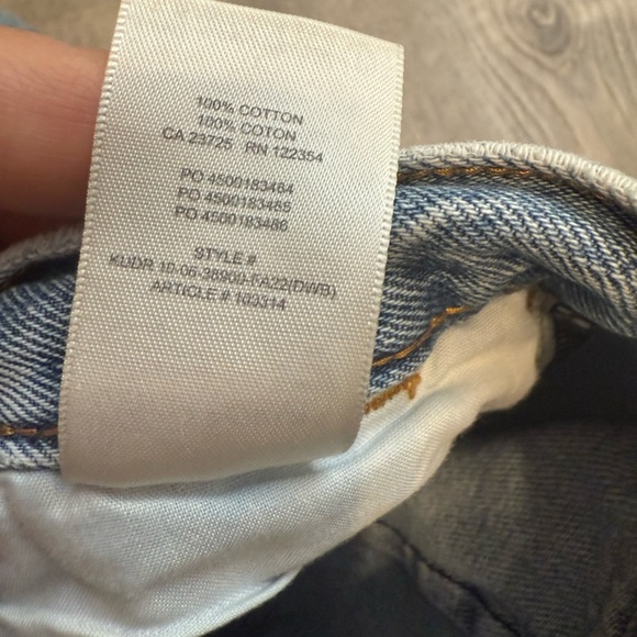 Aritizia Denim Forum The Luanne High Rise Tapered Jeans 30L High-waisted Size 25 - Picture 11 of 11